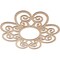 Ekena Millwork Cohen Wood Fretwork Pierced Ceiling Medallion, Alder, 32"OD x 11"ID x 1/4"T CMWP32X32X0250COAL - alternate 4
